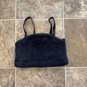 Gymshark x Whitney Simmons Eyelash Knit Bandeau Black Size Small